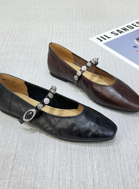 TT.tong真皮芭蕾风鞋子女2026春季玛丽珍鞋舒适型法式单鞋1299-51