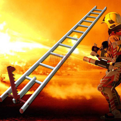 单杠4m铝合金消防梯轻型多用途火场攀高梯应急攀爬高层救生梯