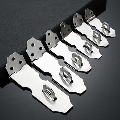 不锈钢锁扣锁卡扣柜门抽屉锁鼻子固定搭扣老式木门锁门栓明装门扣