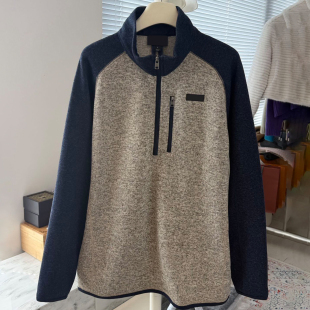 套头衫 长袖 上衣 巴塔户外运动抓绒保暖半拉链卫衣男女款 客供面料