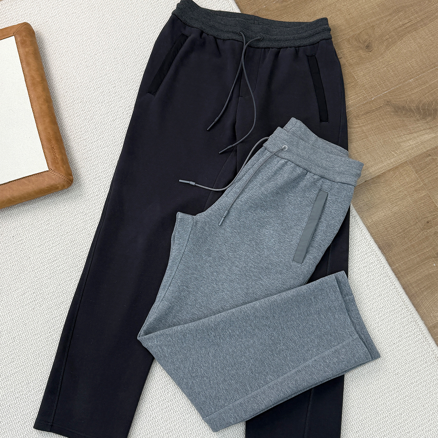 出口订单！男士微锥抽绳休闲裤