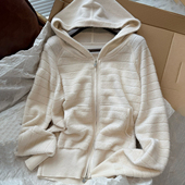 只有三十几件 P高奢 女士连帽针织开衫 26支康赛妮A级山羊绒