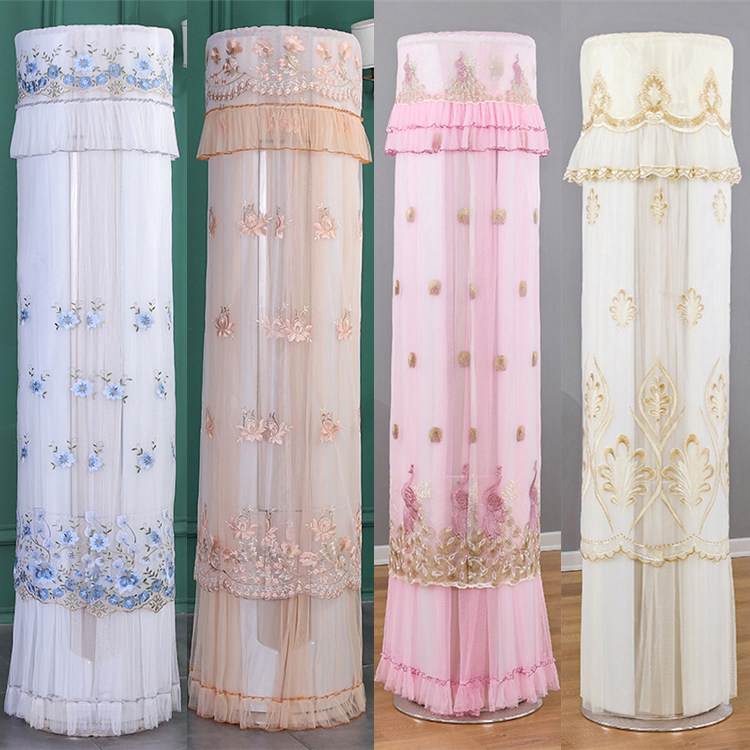 圆型空调罩圆柱立式格力圆形防尘罩美的海尔圆柜式空调套开机不取