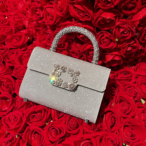 2025早春新款RV女包花钻手拿