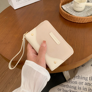 小众新款 多功能女士卡包零钱包一体包 韩版 简约小清新学生拉链短款