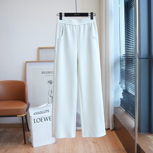 春夏新款 经典 女士长裤 莫代尔空气层高腰直筒休闲裤 A109F da王裤