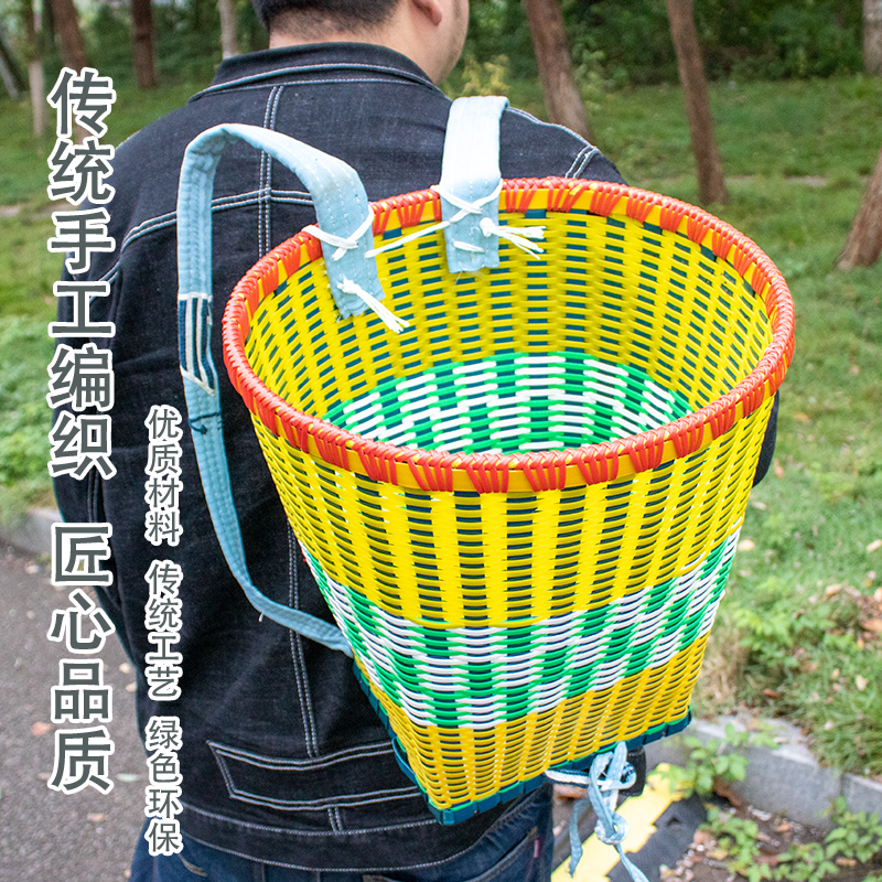 好看实用编制背篓牢固耐用