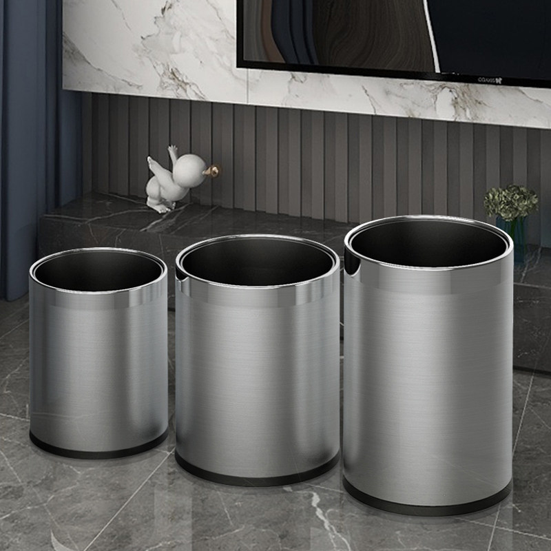 Stainless steel Trash household double-deck originality toilet a living room Large capacity TOILET kitchen Office lidlessin the Family/Personal Cleaning Tools , Housework/Floor cleaning equipment , Trash/Trash rack , Trash  category - from Buy2taobao.com to provide professional Taobao agent buy service