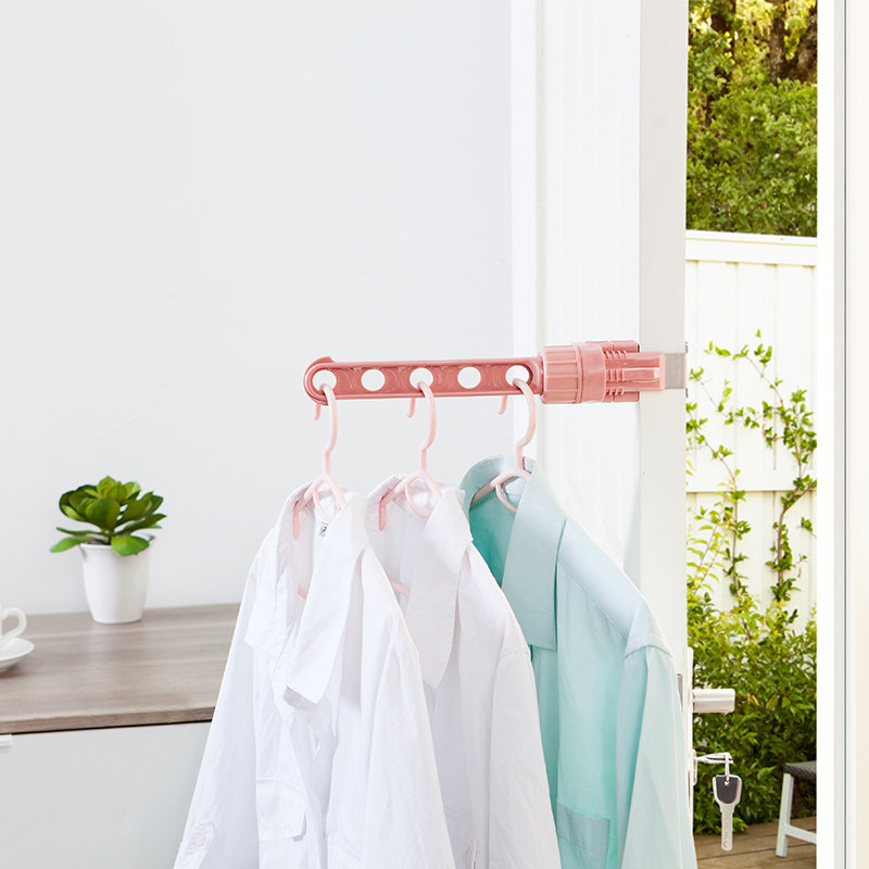 窗框挂衣架子挂衣杆挂窗户旅游衣架阳台窗台凉衣服袜子宿舍晾衣架