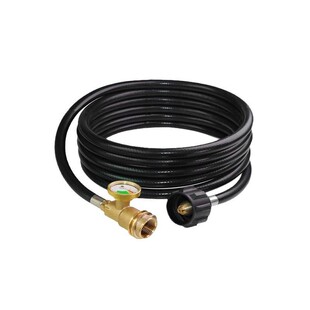 北美12FT烤炉丙烷连接管QCC1带压力表接头燃气检测减压阀软管野外