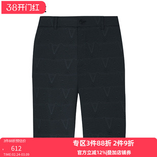 VSKONNE威斯康尼男短裤夏专柜同款黑色舒适中腰易打理休闲短裤