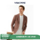 VSKONNE威斯康尼男休闲小西服泡泡纱老钱风轻薄休闲小西装 外