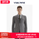 VSKONNE威斯康尼西服男商场同款 外套 灰色意大利进口羊毛面料西装