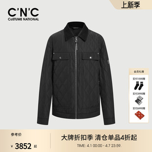 黑色翻领薄棉夹克外套男商场同款 棉服 25秋冬新款 CNC男装