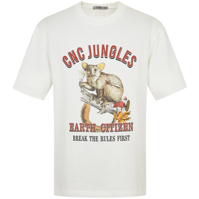 C'N'C丛林系列印花短袖T恤男