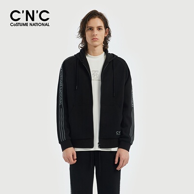 【大牌直降】CNC男装秋冬新款连帽夹克套装上衣秋冬厚款外套