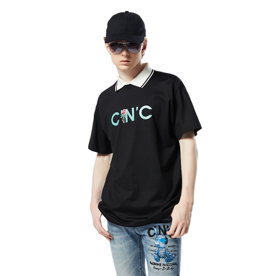 CNC印花阔版纯棉短袖T恤
