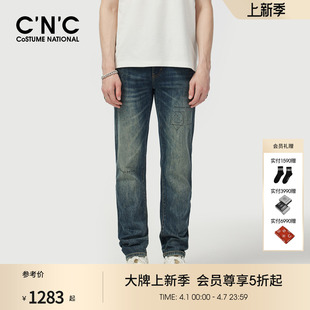 玩偶系列直筒水洗休闲长裤 cnc男装 创意个性 牛仔裤 25春夏新款 男士