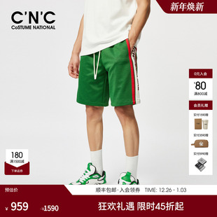 轻奢运动潮流直筒休闲五分裤 CNC男装 男士 条纹短裤 25春夏新款