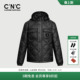 棉服轻奢厚款 CNC男装 辑格黑色连帽保暖男士 新款 夹克外套 25冬季