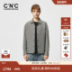 CNC男装 春夏新款 字母提花翻领夹克休闲轻奢品牌后背字母刺绣外套