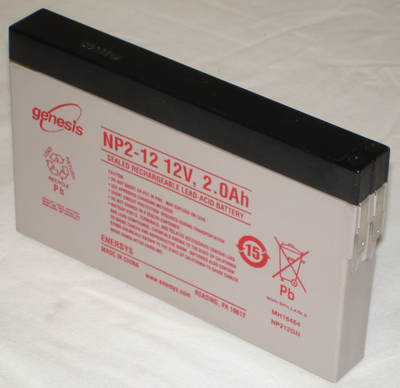 genesis蓄电池 NP2-12 12V2AH医疗设备 仪器仪表 电子设备用电瓶