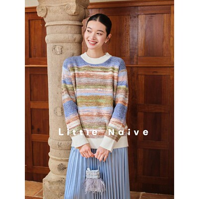 LittleNaive女装圆领毛衣