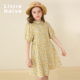 裙儿童翻领碎花裙 LittleNaive女童夏连衣裙衬衫 199元 任选3件