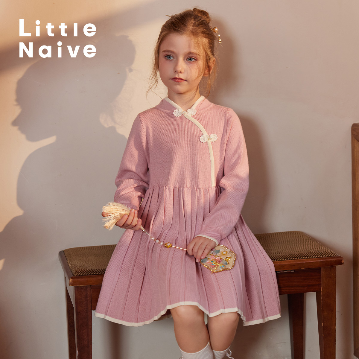 撞色斜门襟 新中式点缀