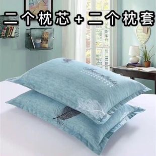 家用护颈椎学生睡觉一对装 枕头枕芯单人套装 整头男女修复睡眠记忆