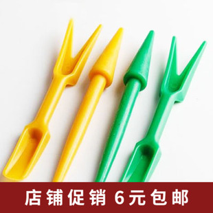 盆栽花卉蔬菜多肉植物种植工具 播种打孔+起苗器