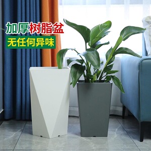 仿水泥大花盆正方形树脂