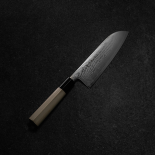 日本进口藤次郎(白疾风FD-597)VG10钢三德菜刀厨武生特钢夹钢