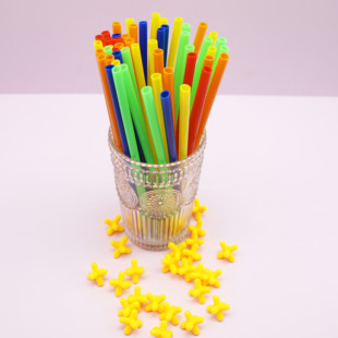 六年级吸管搭建魔法积木玩具拼接头塔台模型手工diy吸管6通连接头