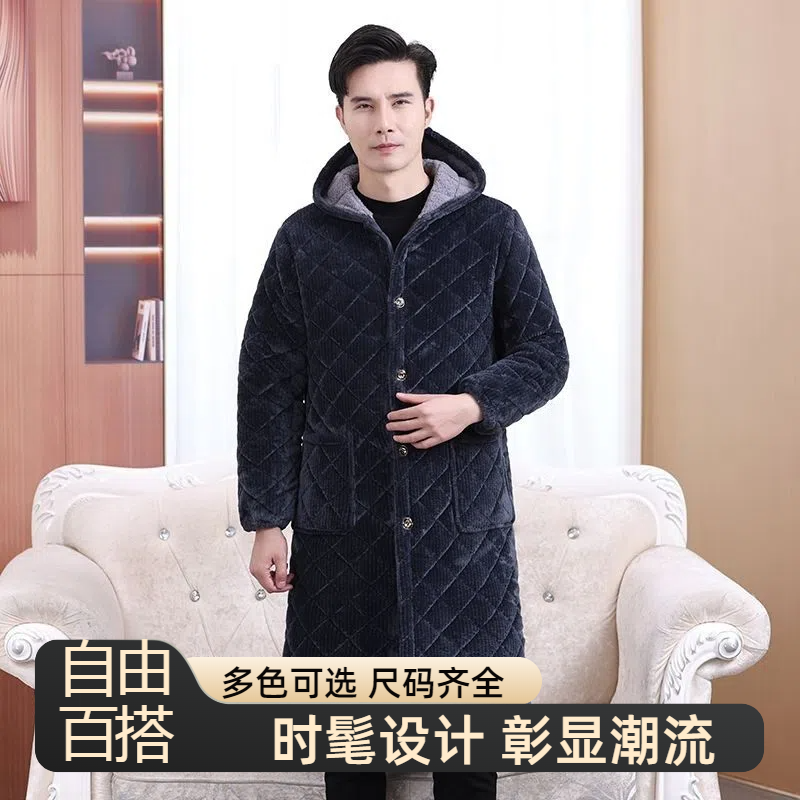 罩衣男新款加绒加厚小个子时尚好看的干活穿的四川省省服保暖冬装