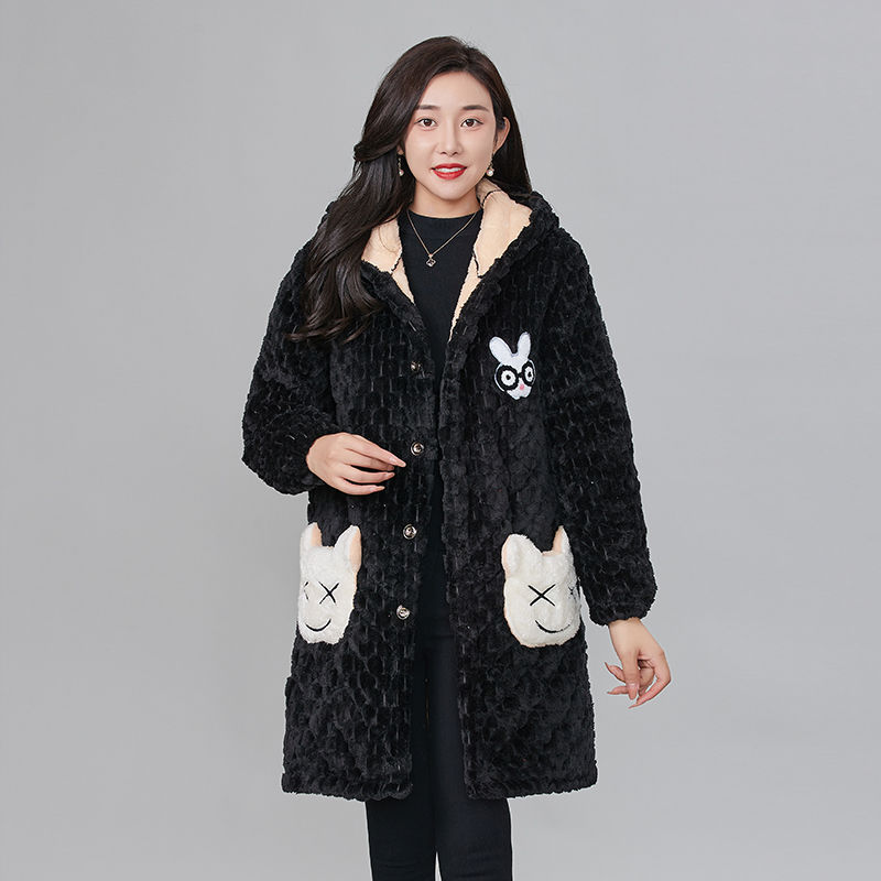 特厚三层夹棉家居服四川省服加厚罩衣外套时尚加绒棉衣年轻妈妈装