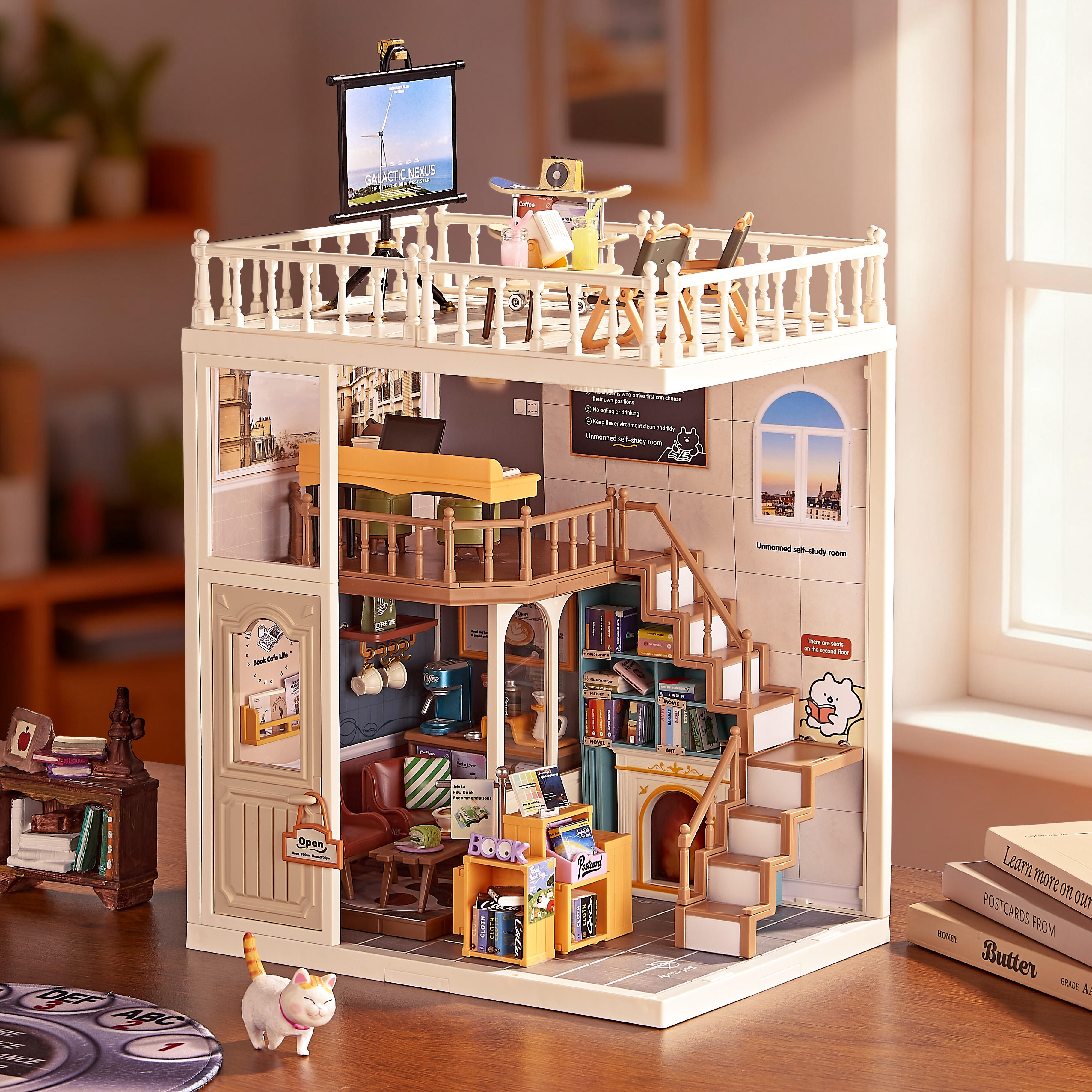 超级世界diy小屋积木拼装双层楼