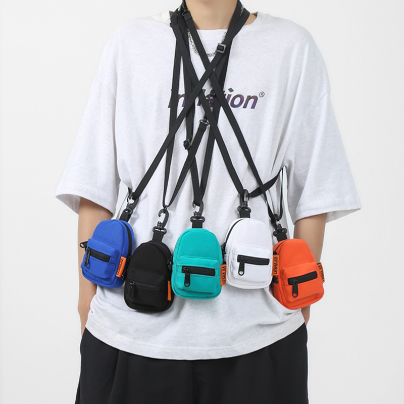 个性小斜挎包运动潮牌嘻哈街头