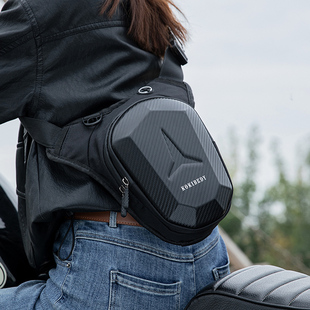 摩托车腿包男款骑士腰包硬壳包户外运动骑行机车女斜背包摩旅装备