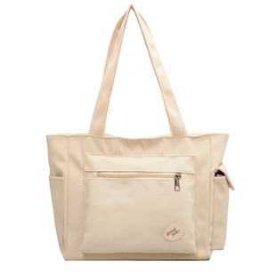 帆布包女多隔层袋分层分隔包包通勤大容量布包手提16寸电脑托特包