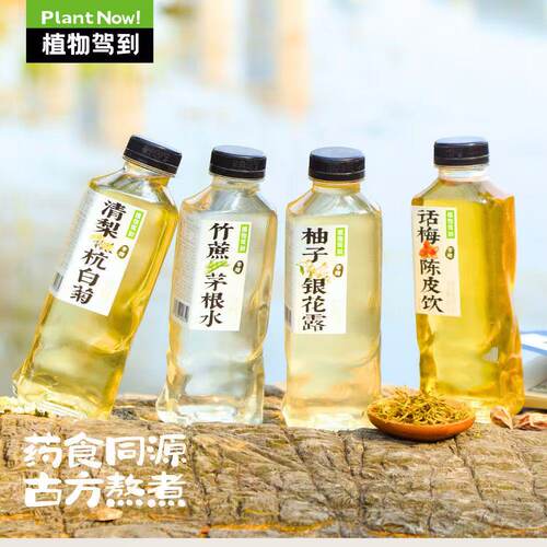 植物驾到0糖0脂0卡柚子银花露