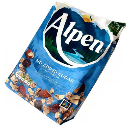 特价Alpen无糖高纤维葡萄干坚果及时水果早餐燕麦片950g 27