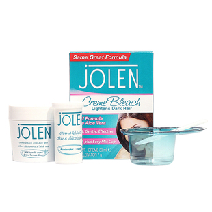 英国正品 jolen漂眉膏漂淡眉毛染眉剂女士漂胡剂唇毛脱色温和低敏