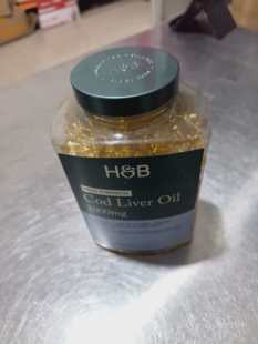 英国HB荷柏瑞cod 现货 买10 包邮 oil深海鱼油鳕鱼肝油DHA liver