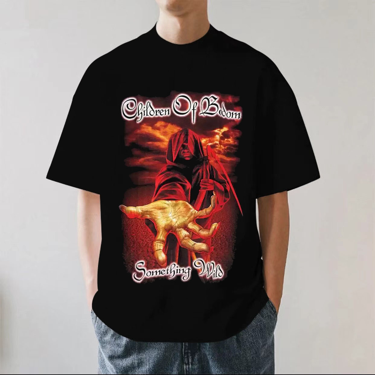 Children of Bodom博多之子乐队COB短袖T恤金属摇滚男士纯棉夏季