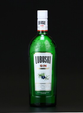 卢布斯基金酒750ml 波兰原装进口洋酒烈酒LUBUSKI GIN 基酒鸡尾酒