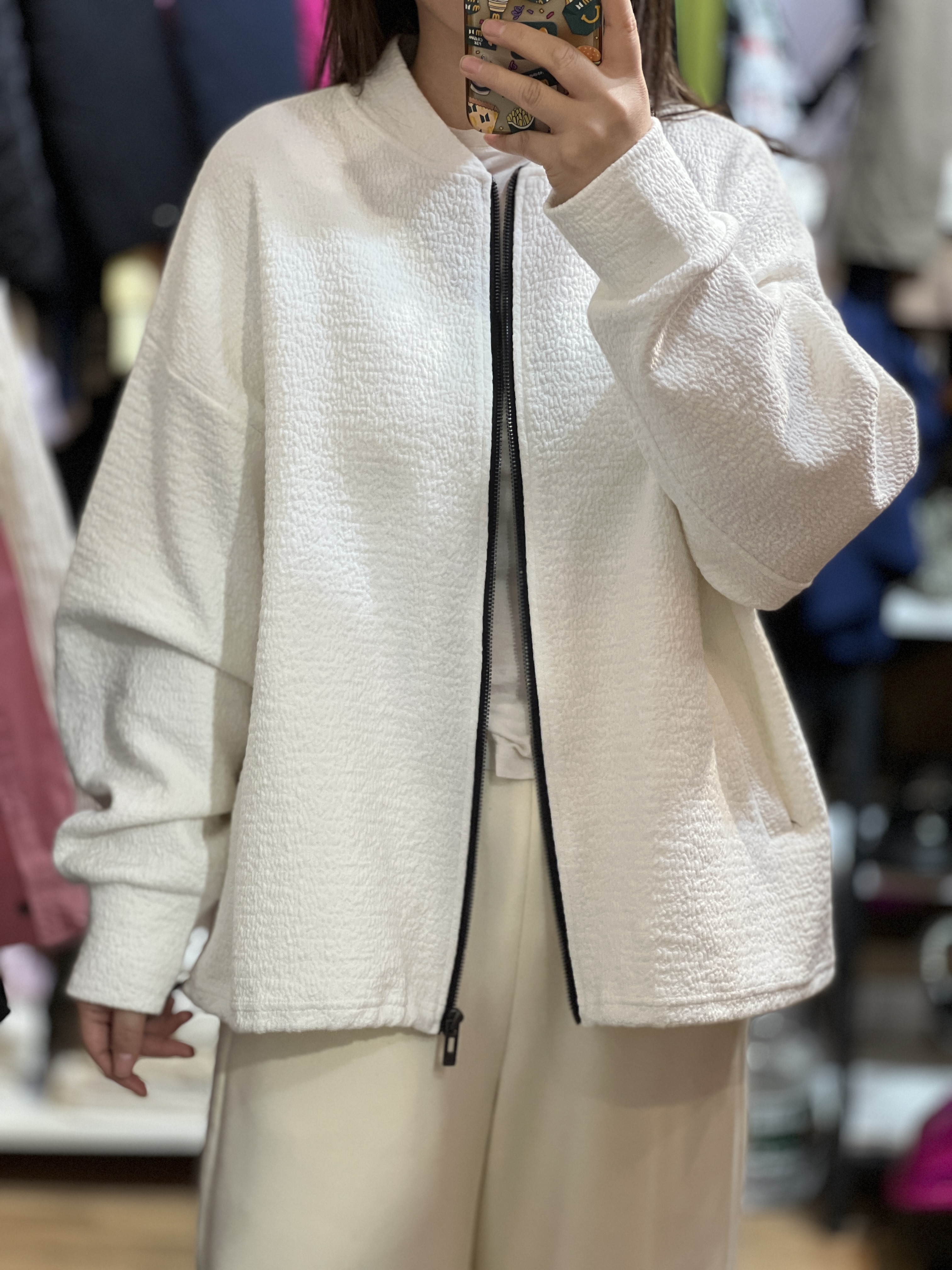 轻奢欧货原创设计女装宽松百搭立领长袖拉链休闲外套女上衣开衫