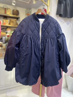 轻奢欧货原创设计女装宽松百搭立领长袖中长款羽绒服外套女娃娃款