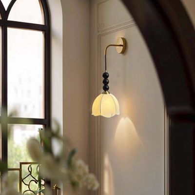 MOFAS南洋中古风卧室床头小吊灯法式复古奶油餐厅木艺吧台吊线灯