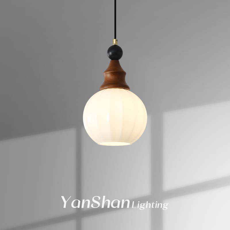 东方宋代美学卧室床头小吊灯中国风走廊过道单头禅意餐厅吧台灯具